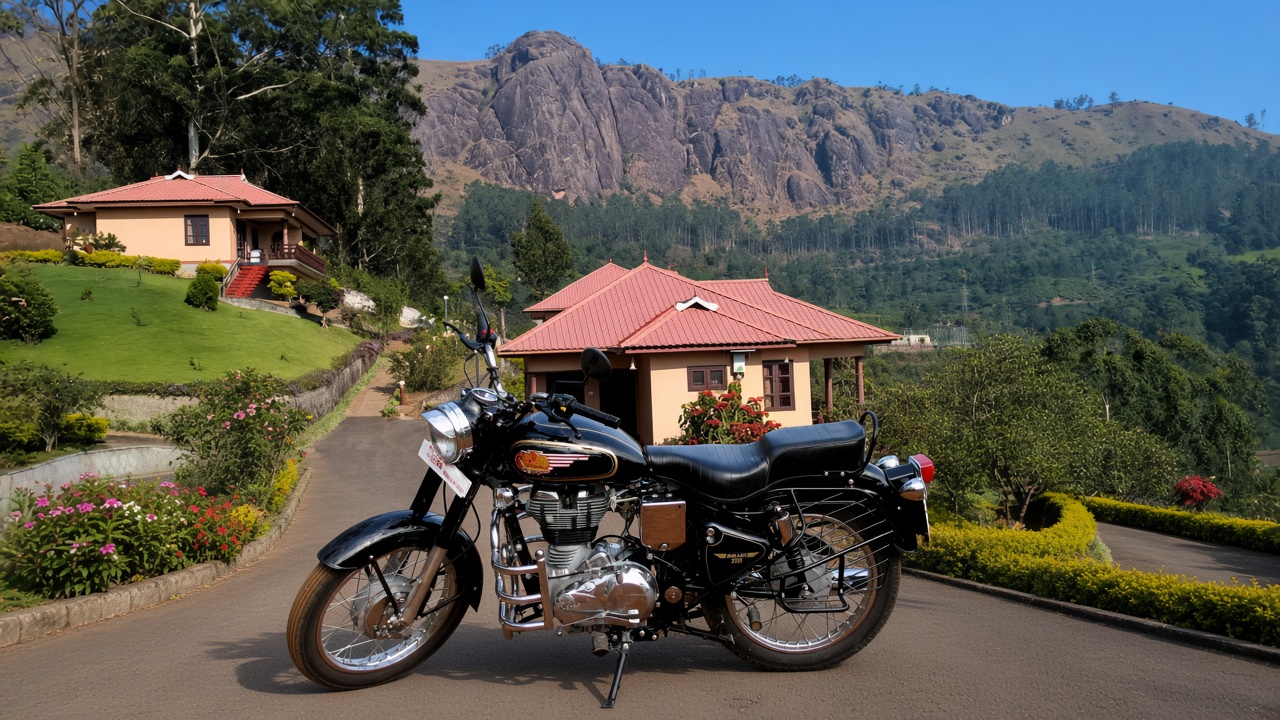Rental Classic 350 at a Vattavada cottage stay